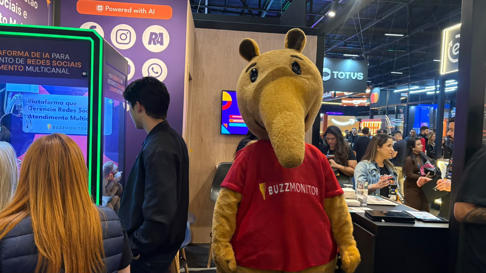 Tami, o tamanduá mascote da Buzzmonitor