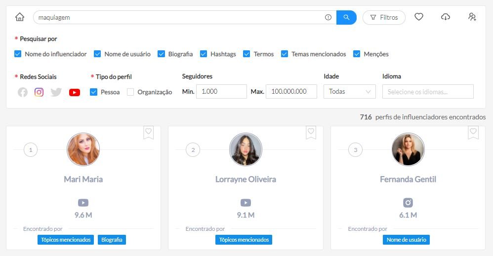 Buzzmonitor Influencers_Busca