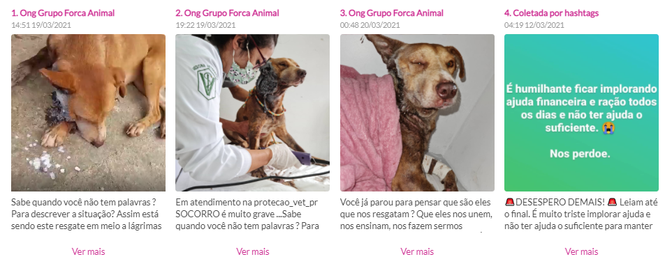 posts sobre doações feito com o pag seguro