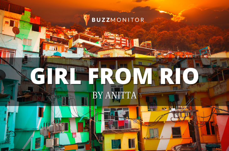 texto escrito girl from rio com a imagem de uma favela atrás
