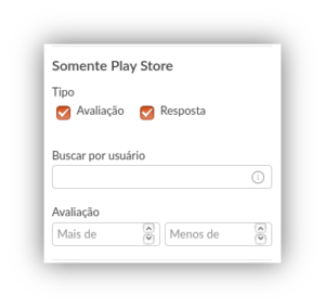 configuração de monitoramento da playstore