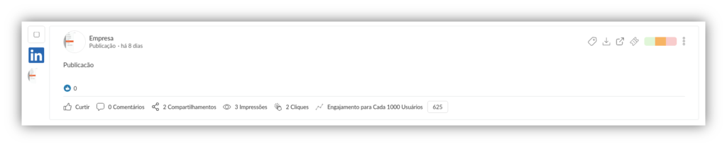 nova métrica de relatórios no LinkedIn
