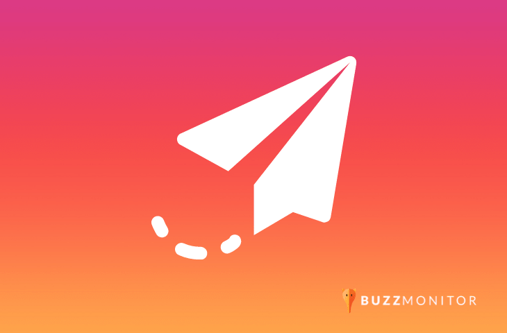 simbolo de DMs do Instagram que agora conta com API e é integrado a Buzzmonitor