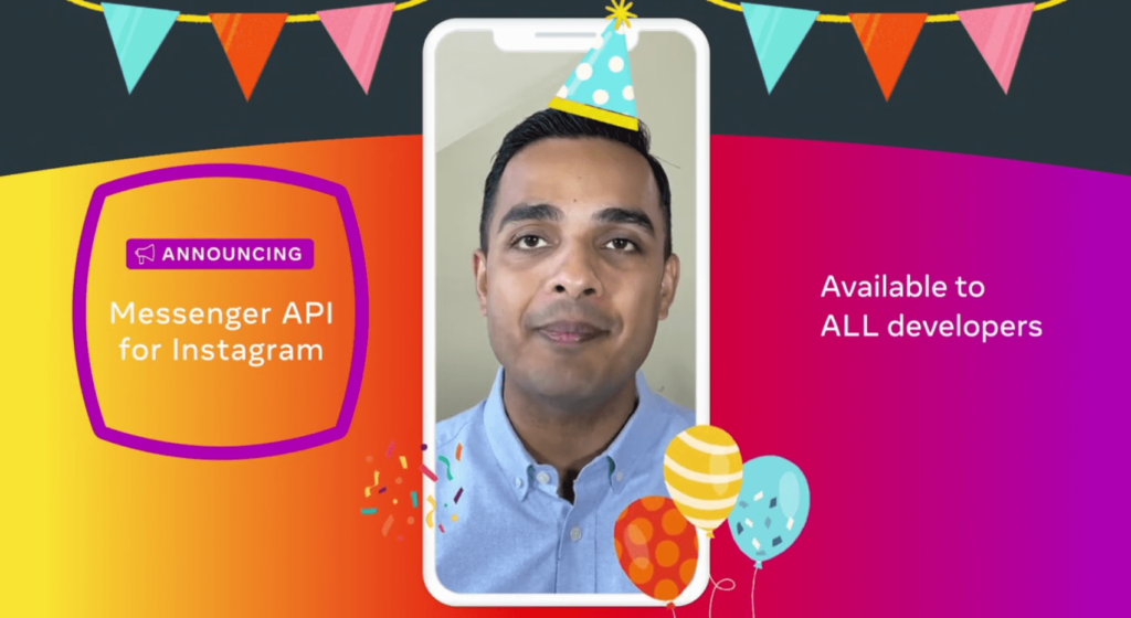 imagem do anuncio de API para DMs Instagram