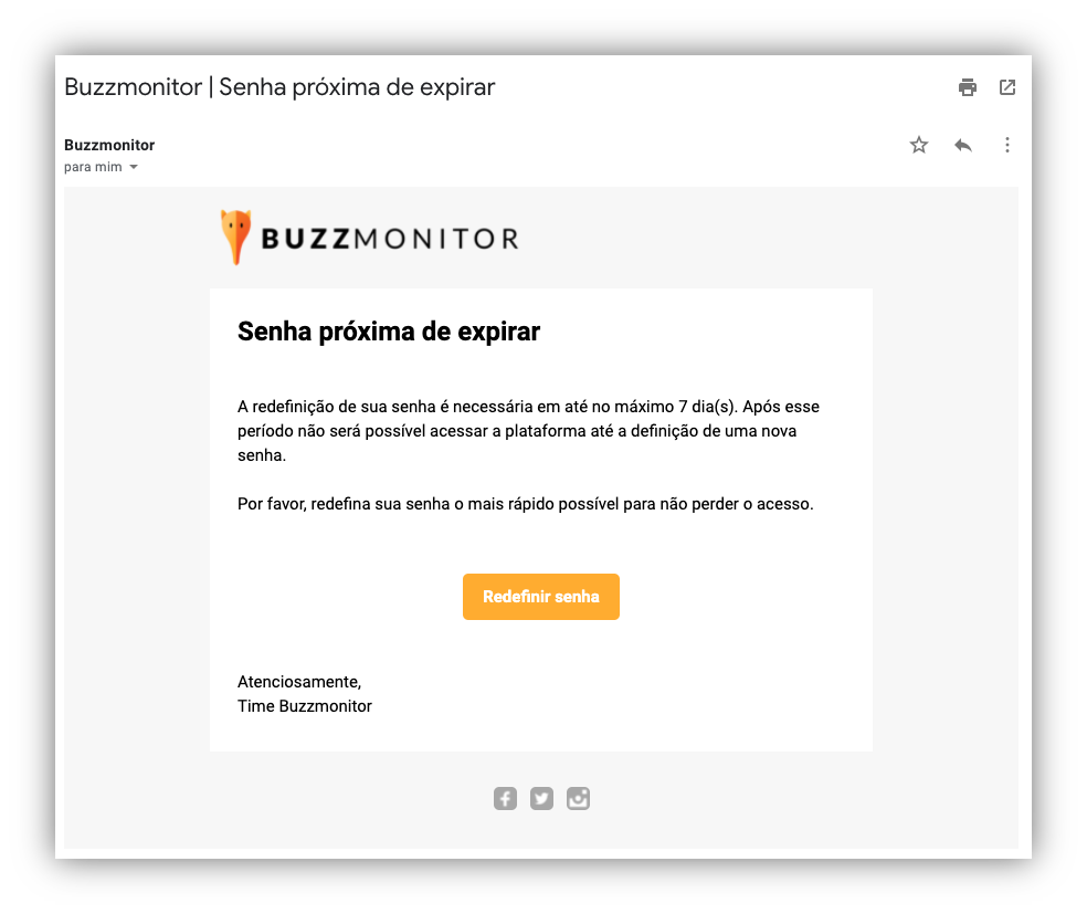 configurações de segurança da buzzmonitor