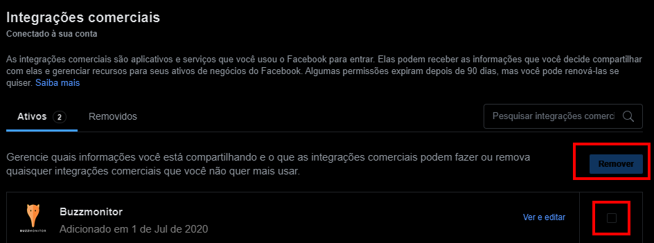 integrações comerciais das DMs