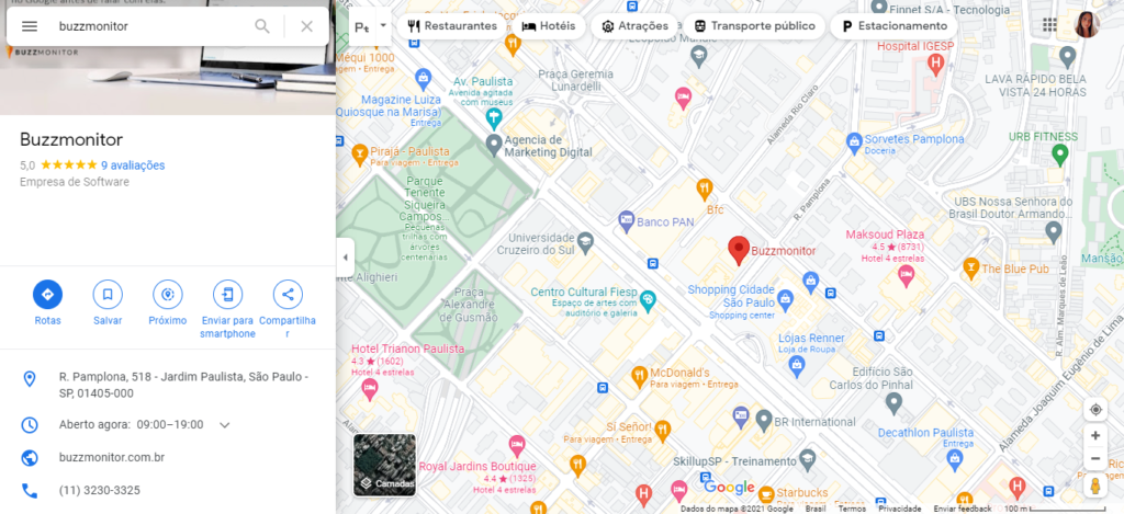 imagem do google meu negócio