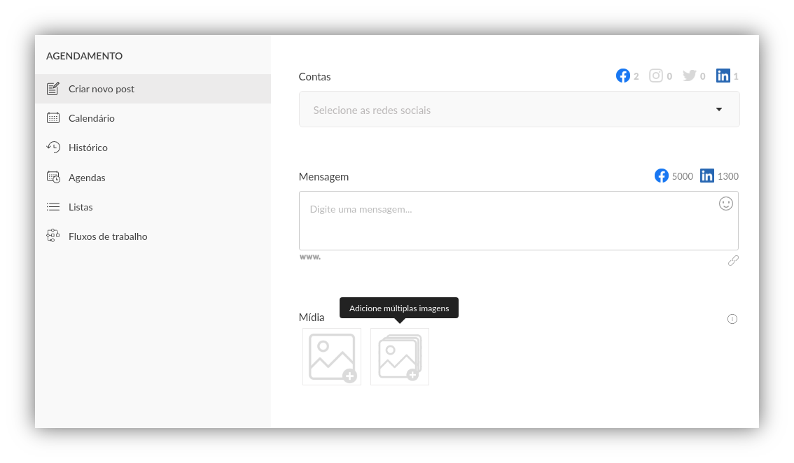 Atualizações Buzzmonitor Novembro 2021 no módulo de agendamento