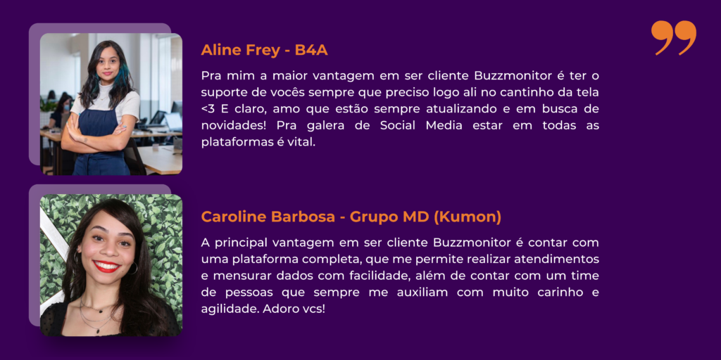 Dia do Cliente Buzzmonitor - depoimentos B4A e Grupo MD
