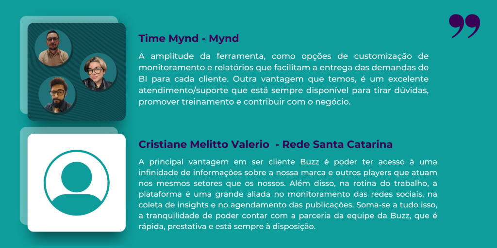 Dia do Cliente Buzzmonitor - depoimentos Mynd e Rede Santa Catarina