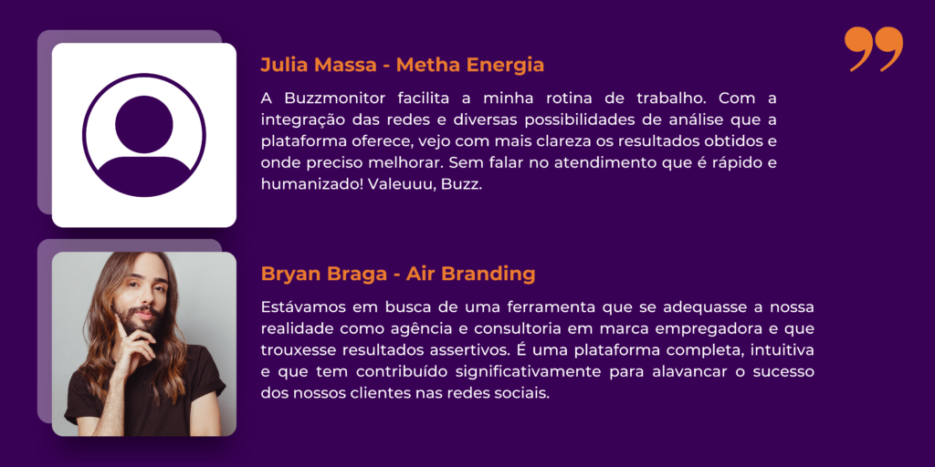 Dia do Cliente Buzzmonitor - depoimentos Metha Energia e Air Branding