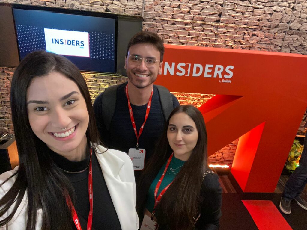 Time da Buzzmonitor presente em evento do YouTube sobre vídeo marketing