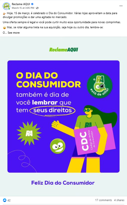 Reclame AQUI - Facebook