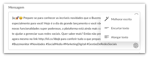chatgpt integrado a Buzzmonitor