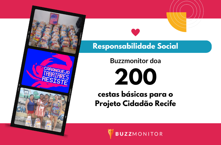 imagem com doações da buzzmonitor para a ong Caranguejo Tabaiares Resiste