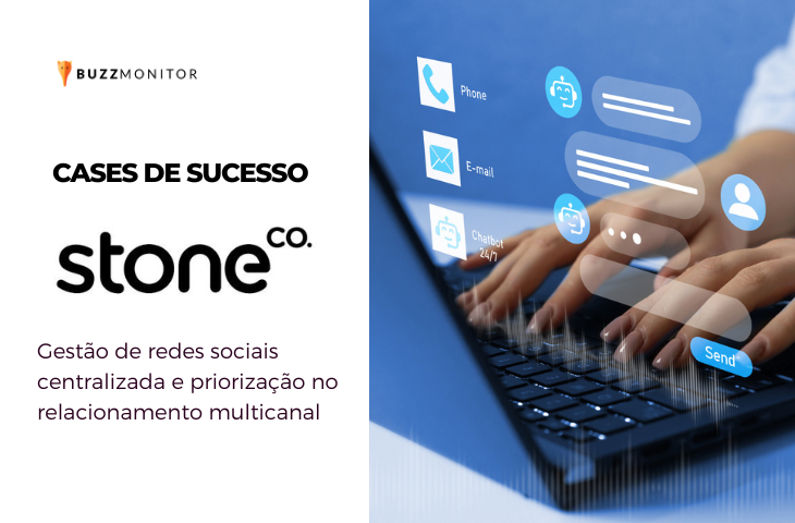 imagem de "cases de sucesso" sobre gestão de redes sociais com a stone co