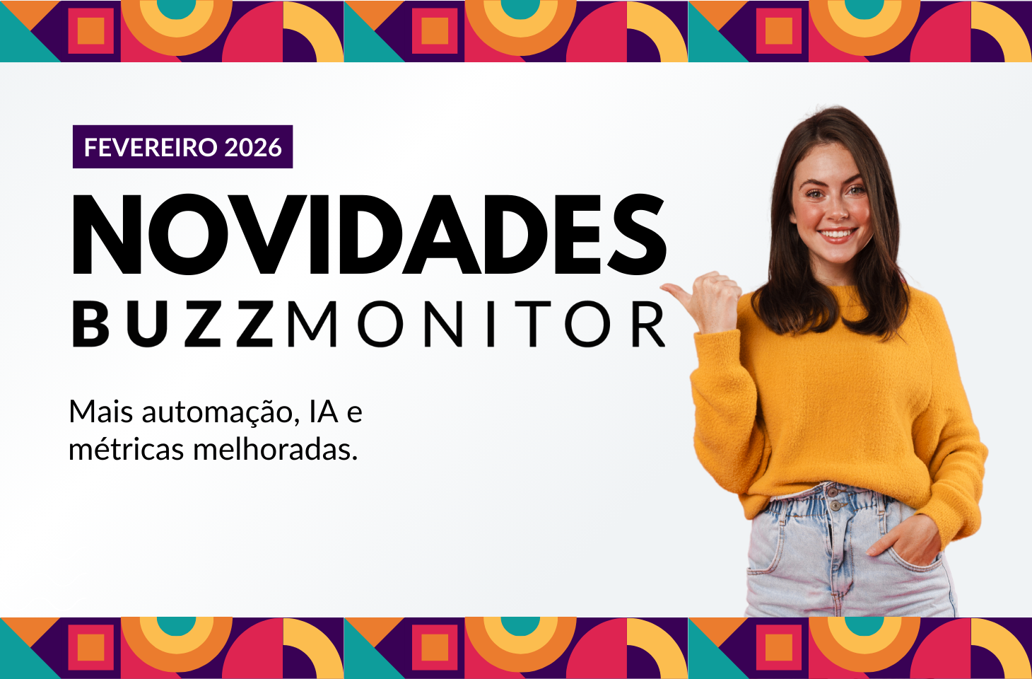 Novidades Buzzmonitor em fevereiro de 2026: mais automação, IA e novas métricas 🚀