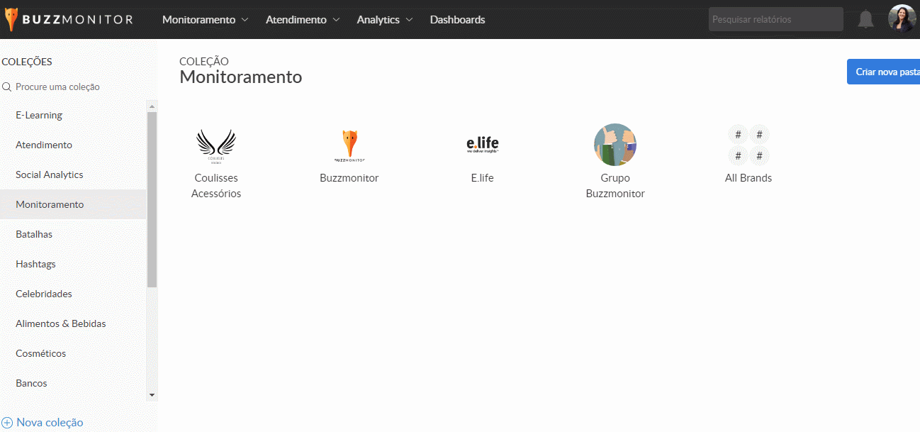 fluxo automatizado de posts na buzzmonitor
