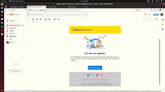 fluxo automatizado de posts na buzzmonitor